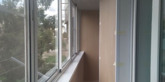 отделка 6-ти метрового балкона, без утепления